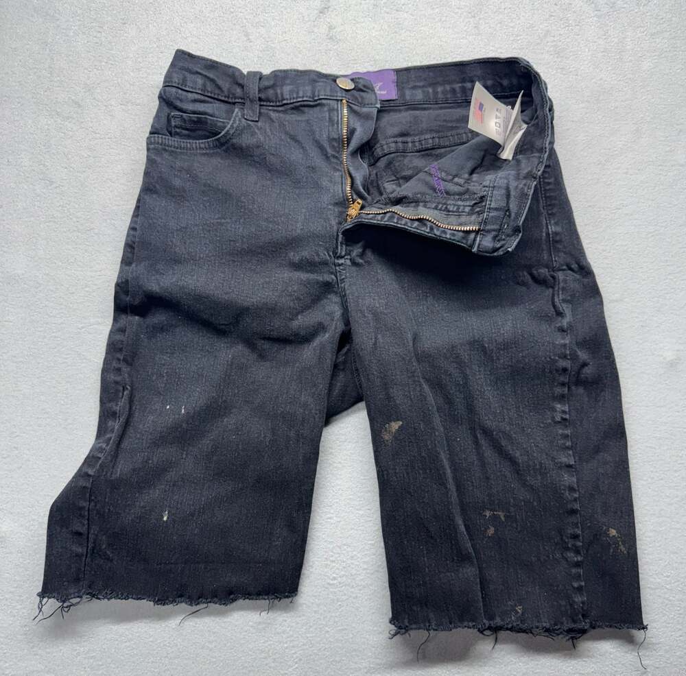 Not Your Daughter's Jeans NYDJ Denim Distressed Cut Off Jorts Shorts Size 4P